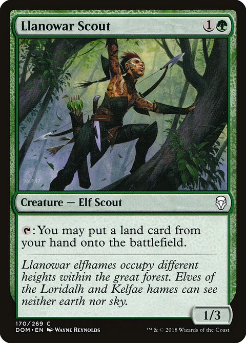 Llanowar Scout | Inglés | NM | DOM