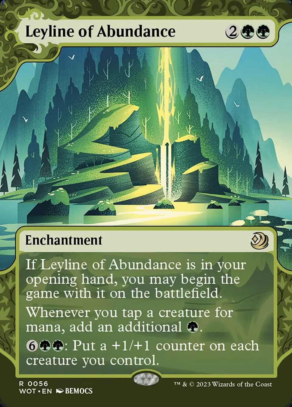 Leyline of Abundance (Showcase foil) | Inglés | NM | WOT 1