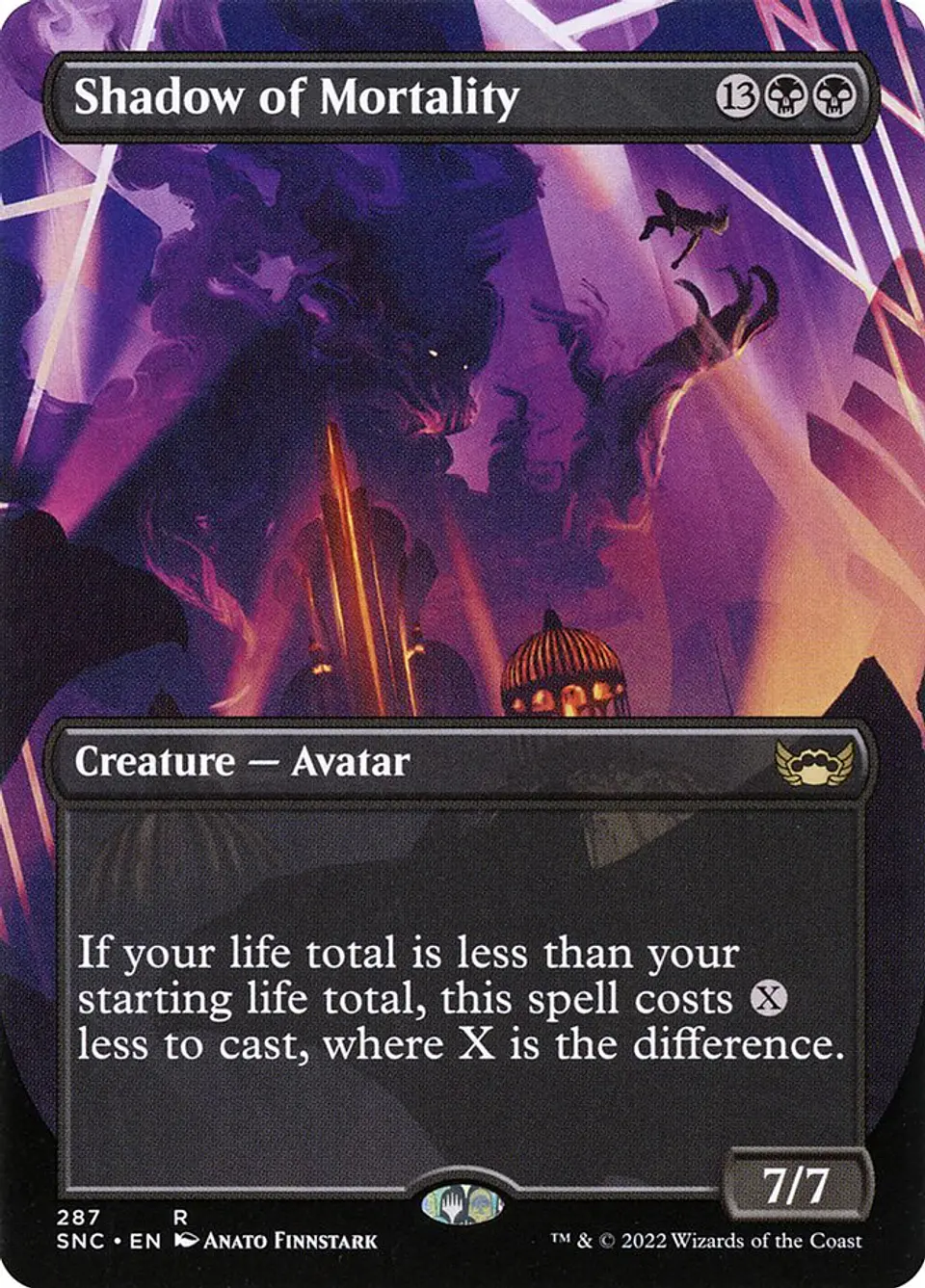 Shadow of Mortality (Borderless foil) | Inglés | NM | SNC 1