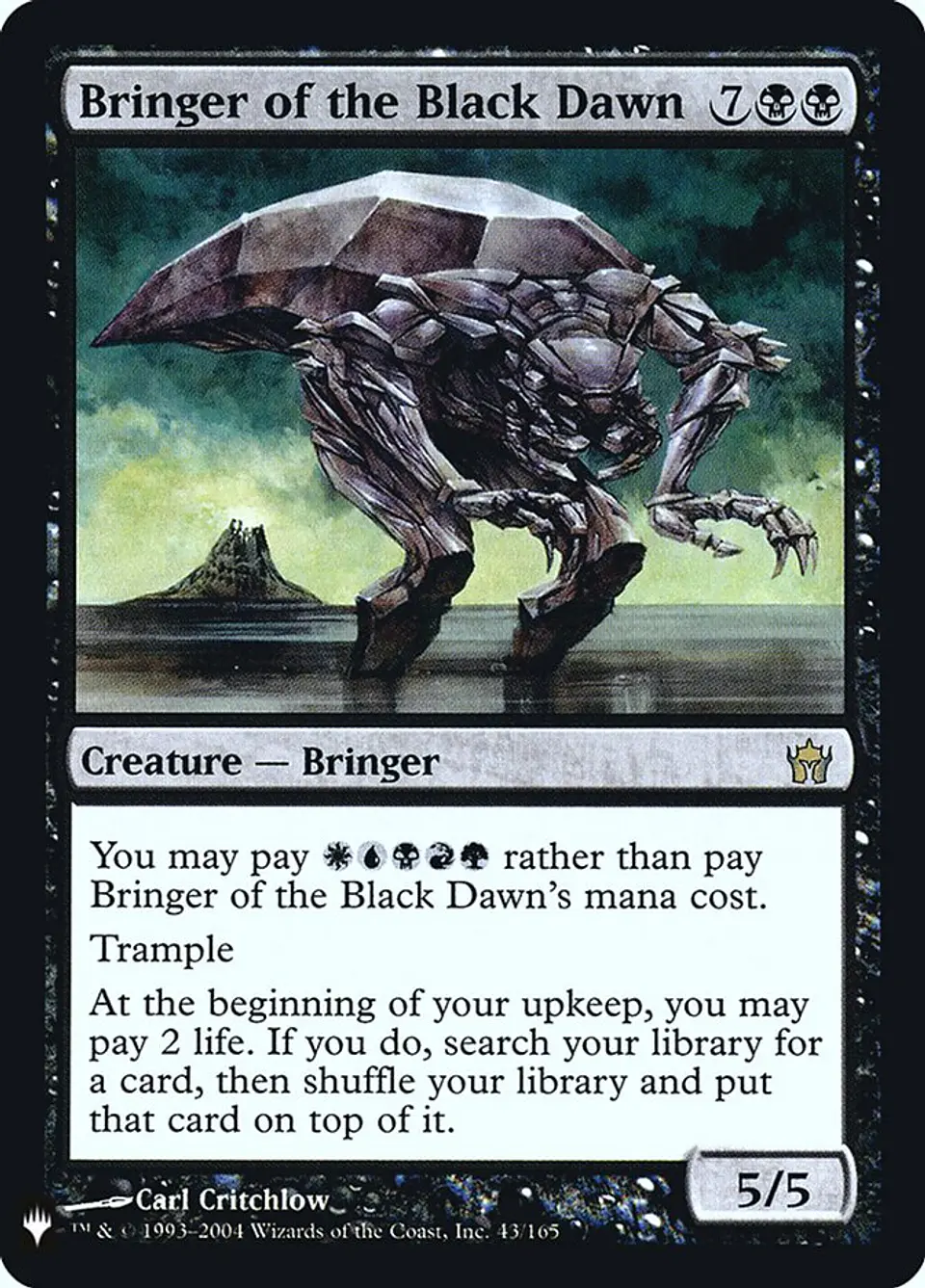 Bringer of the Black Dawn (foil) | Inglés | NM | PLST 1