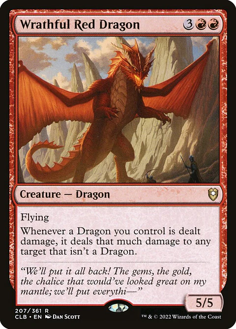 Wrathful Red Dragon | Español | NM | CLB