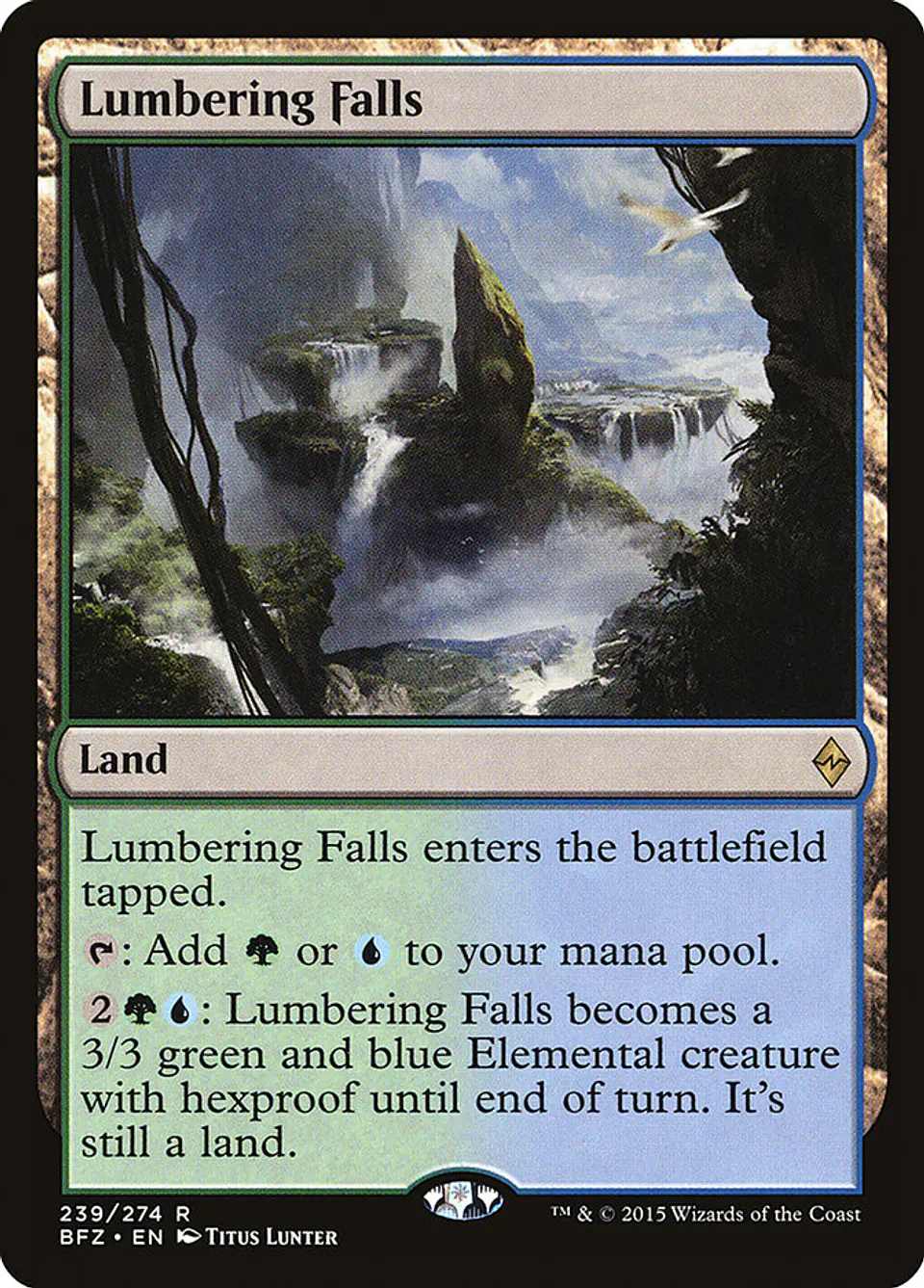 Lumbering Falls | Español | NM | BFZ 1
