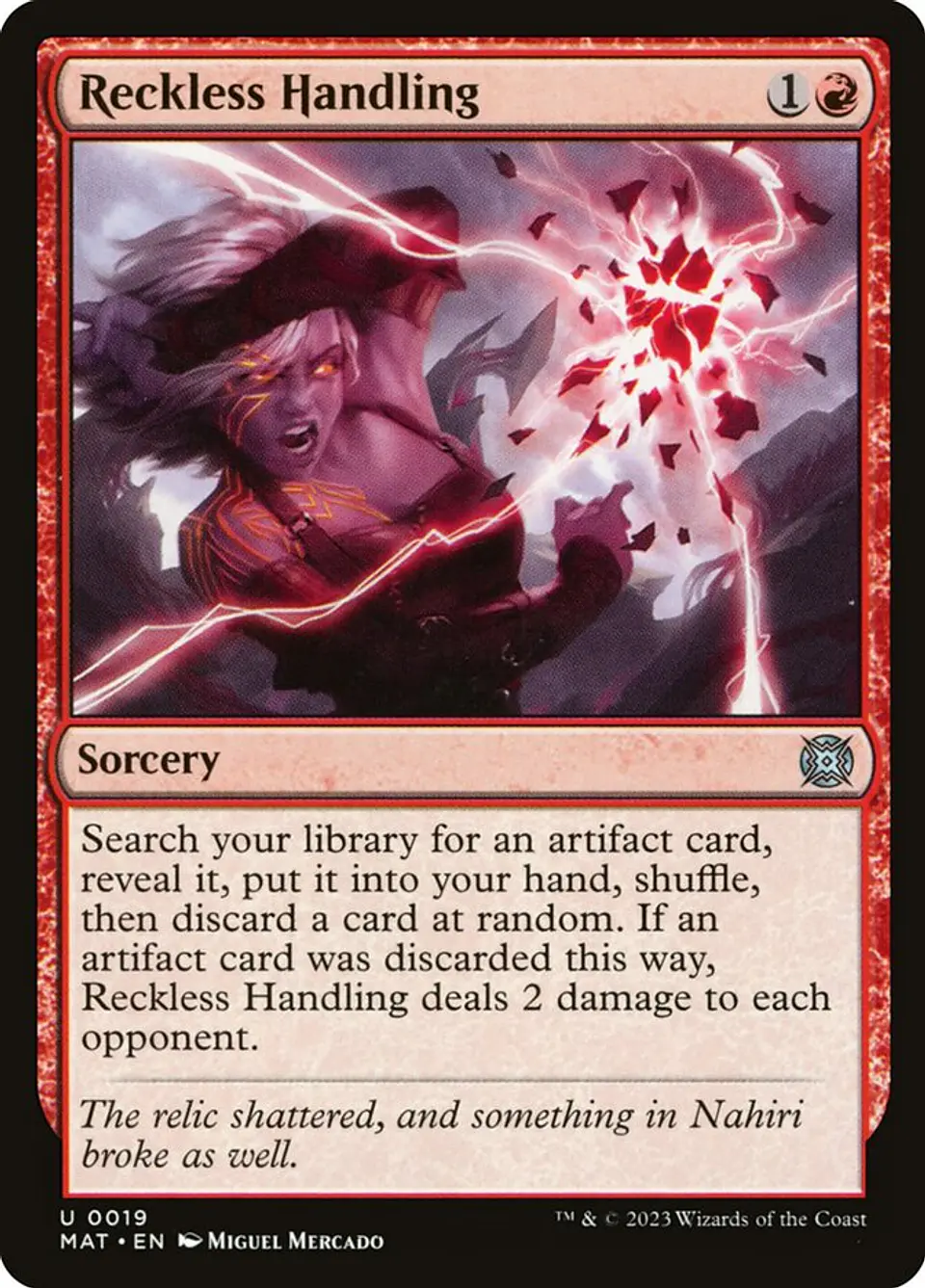 Reckless Handling | Español | NM | MAT 1