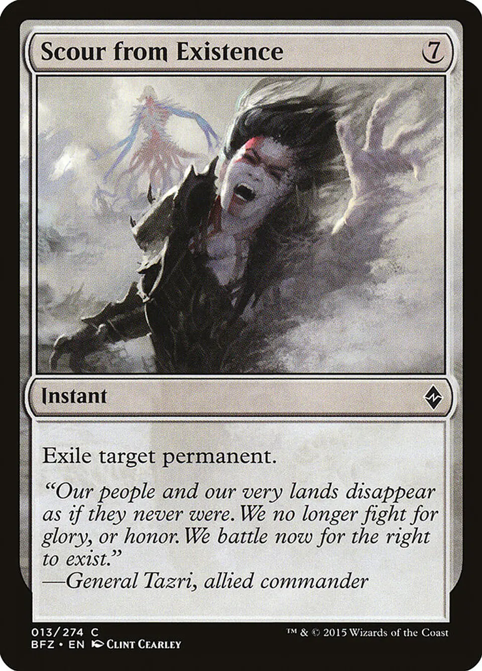 Scour from Existence | Inglés | VG | BFZ 1