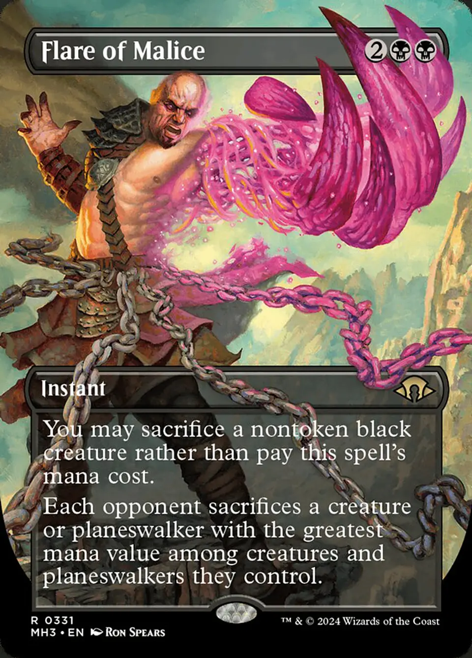 Flare of Malice (Borderless) | Inglés | NM | MH3 1