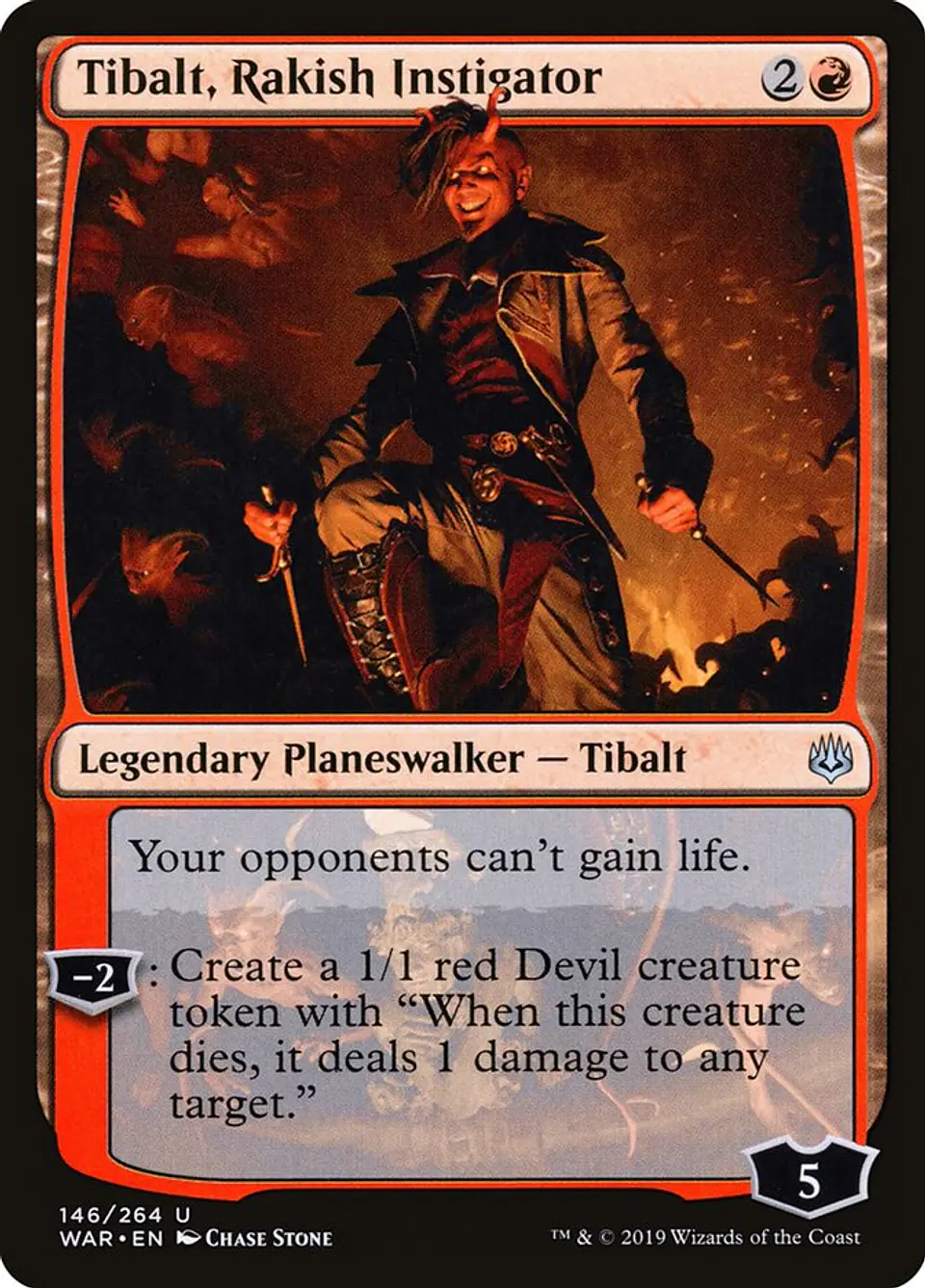 Tibalt, Rakish Instigator | Español | NM | WAR 1