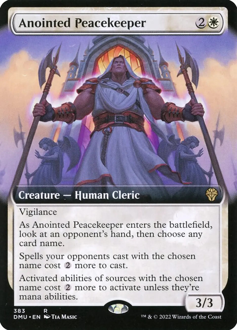 Anointed Peacekeeper (Extended Art foil) | Inglés | NM | DMU 1