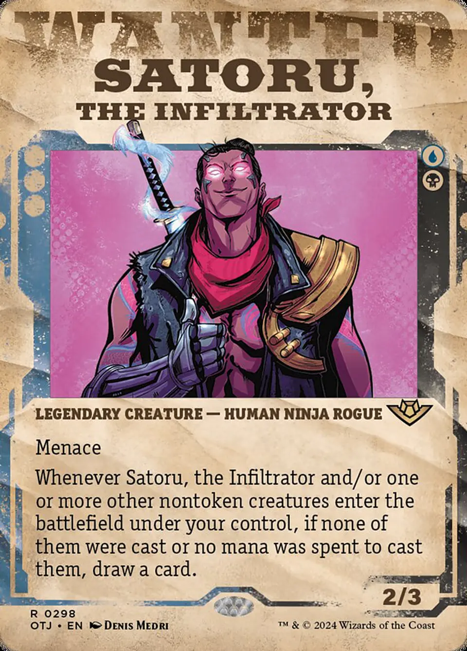 Satoru, the Infiltrator (Showcase) | Inglés | NM | OTJ 1