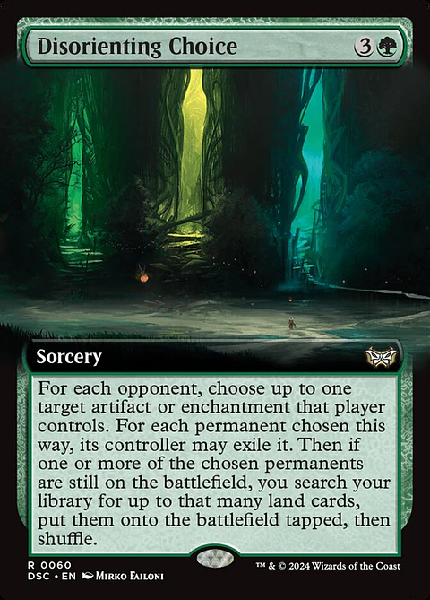 Disorienting Choice (Extended Art) | Inglés | NM | DSC