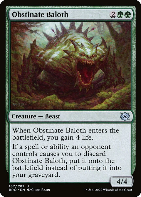 Obstinate Baloth (foil) | Inglés | NM | BRO
