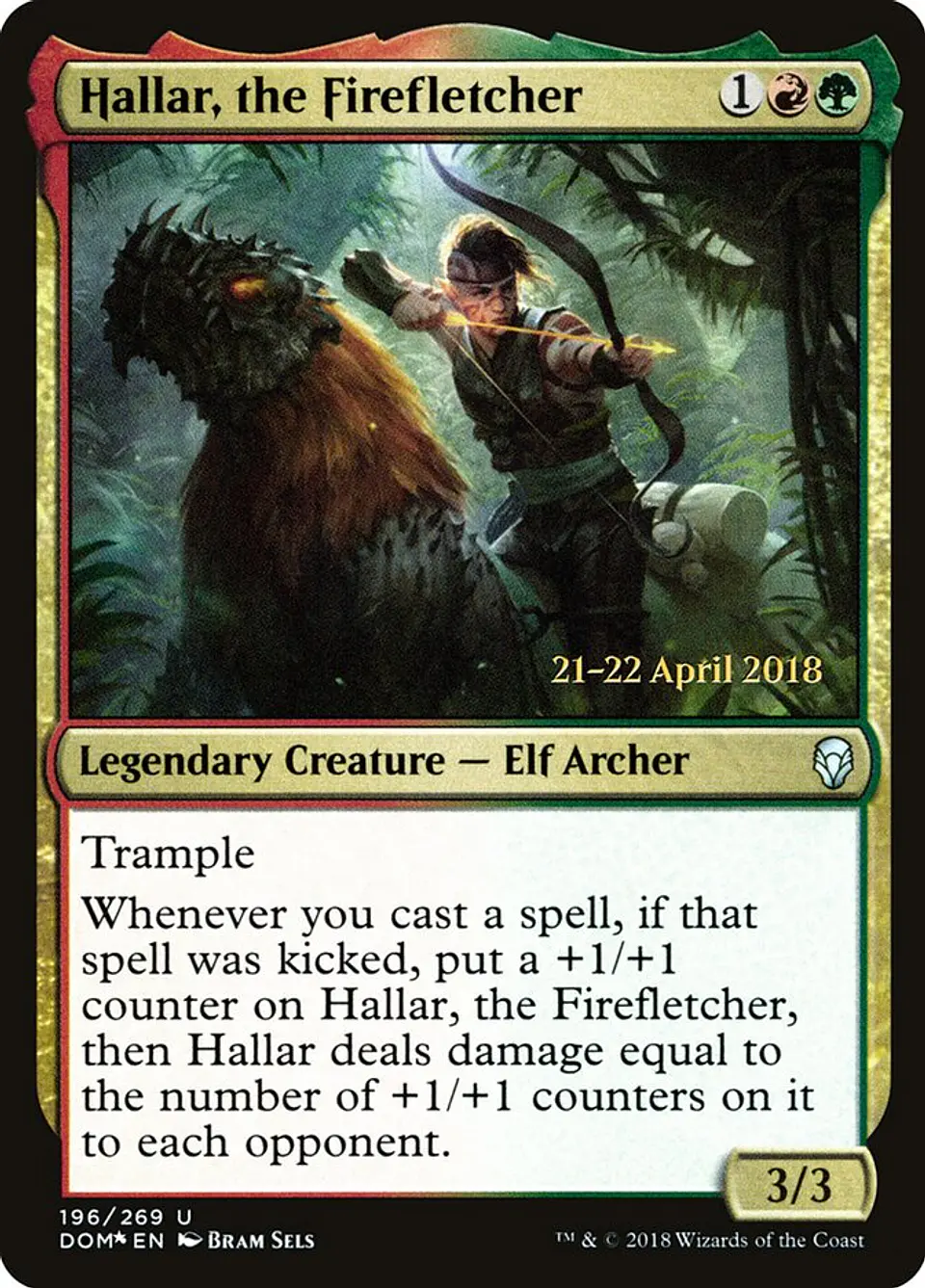 Hallar, the Firefletcher (Launch foil) | Español | NM | PDOM 1