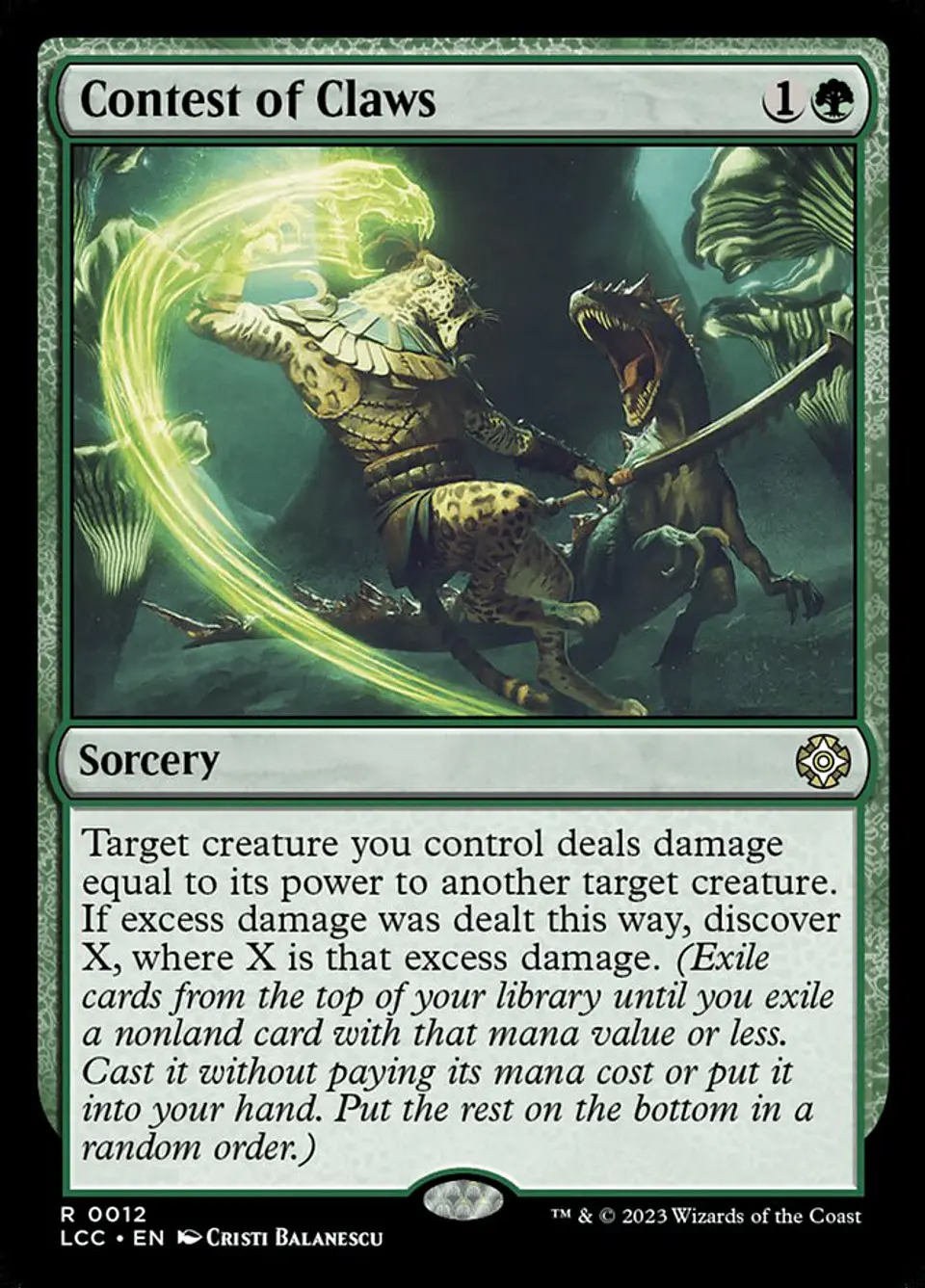 Contest of Claws (foil) | Inglés | NM | LCC 1