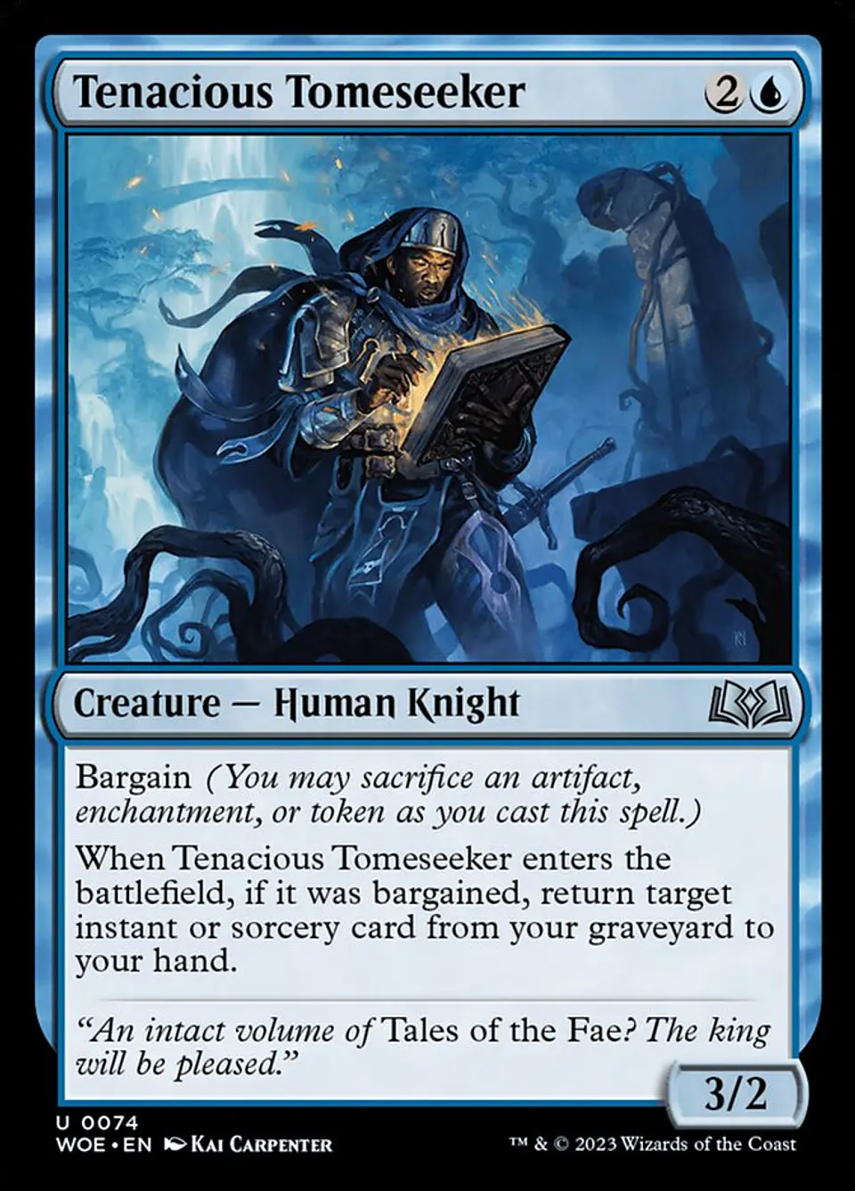 Tenacious Tomeseeker (foil) | Español | NM | WOE 1