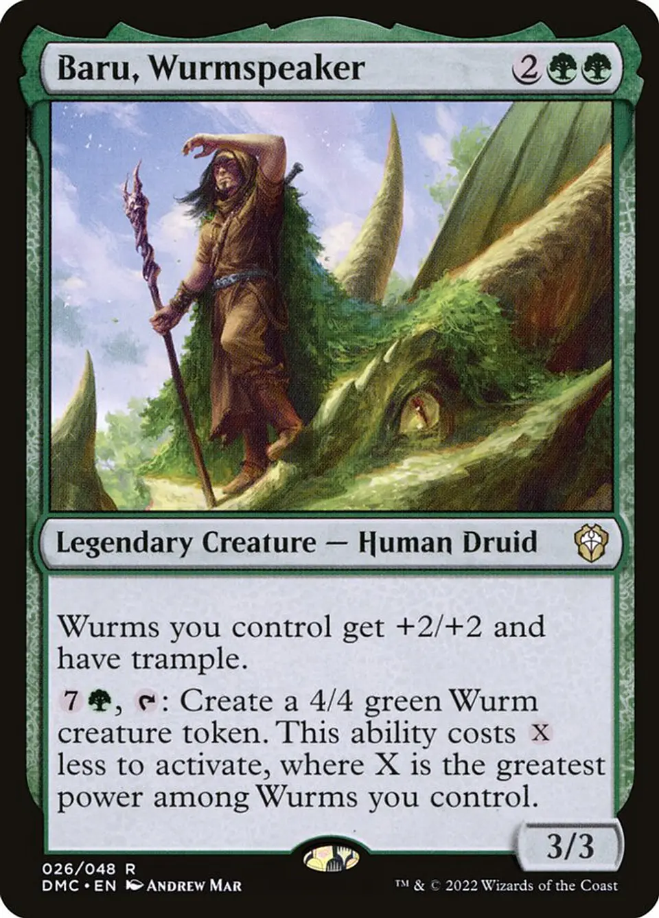 Baru, Wurmspeaker (foil) | Inglés | NM | DMC 1