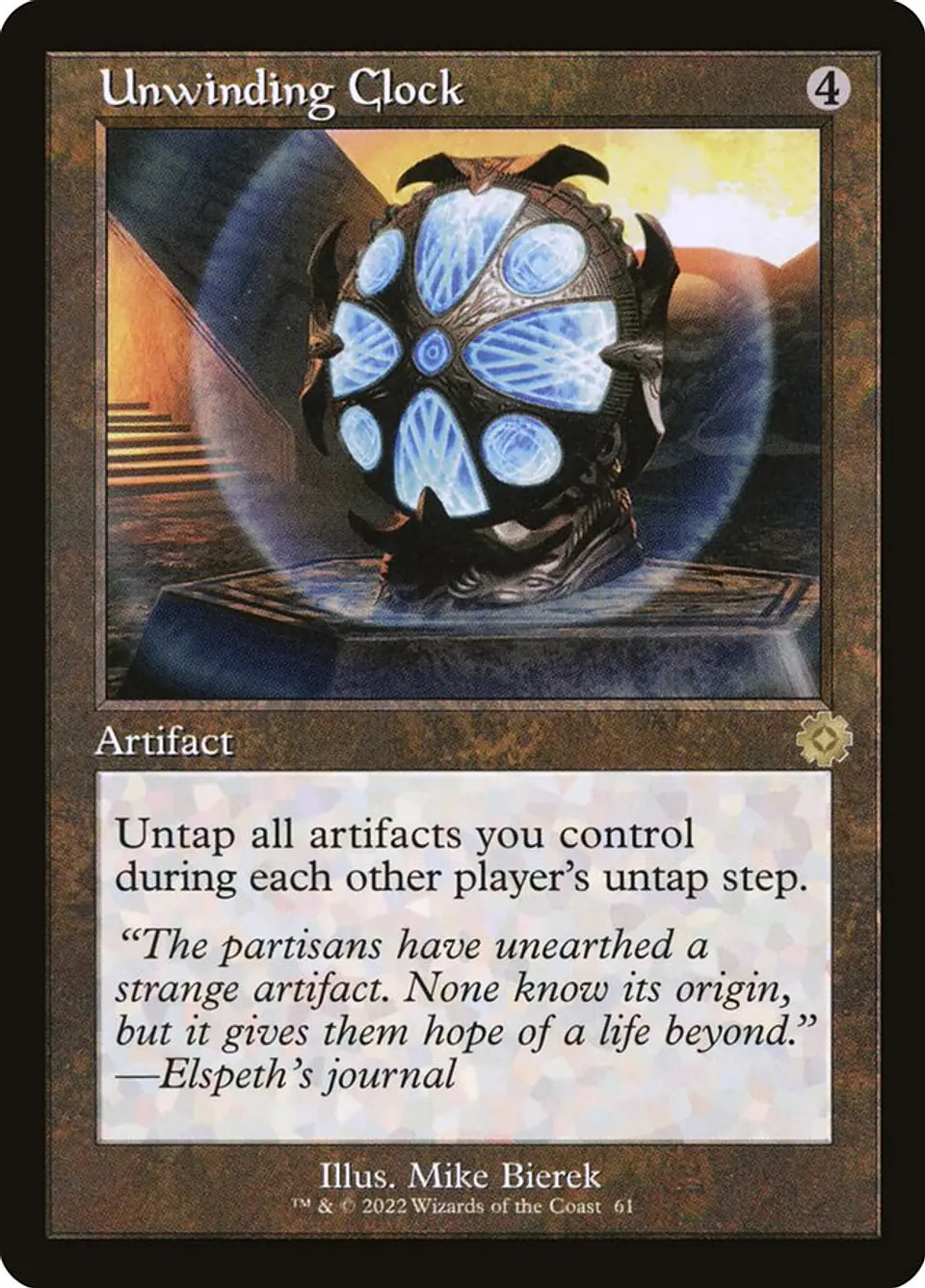 Unwinding Clock (Retro Frame) | Español | NM | BRR 1