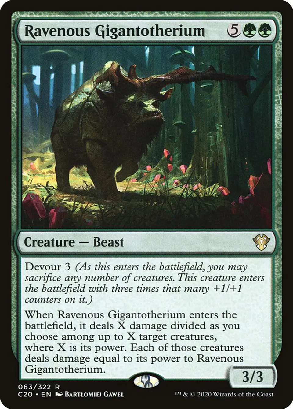 Ravenous Gigantotherium | Inglés | EX | C20 1