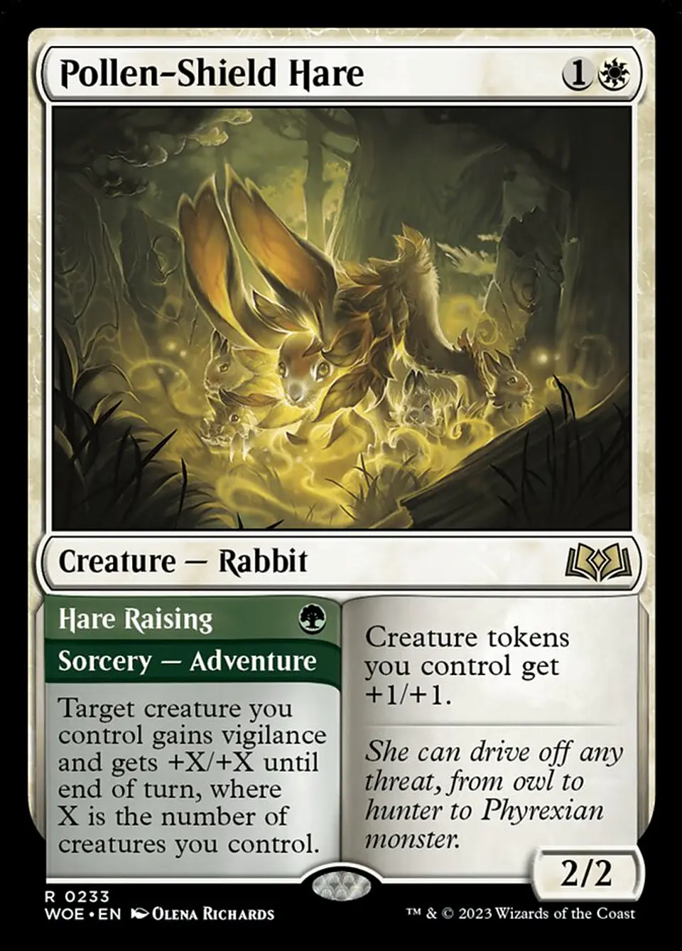 Pollen-Shield Hare // Hare Raising | Inglés | EX | WOE 1