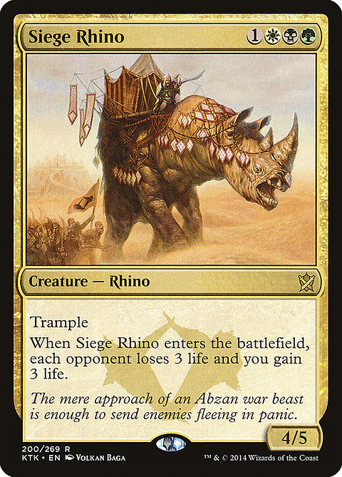Siege Rhino | Inglés | EX | KTK