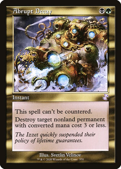 Abrupt Decay (Retro Frame) | Inglés | EX | TSR