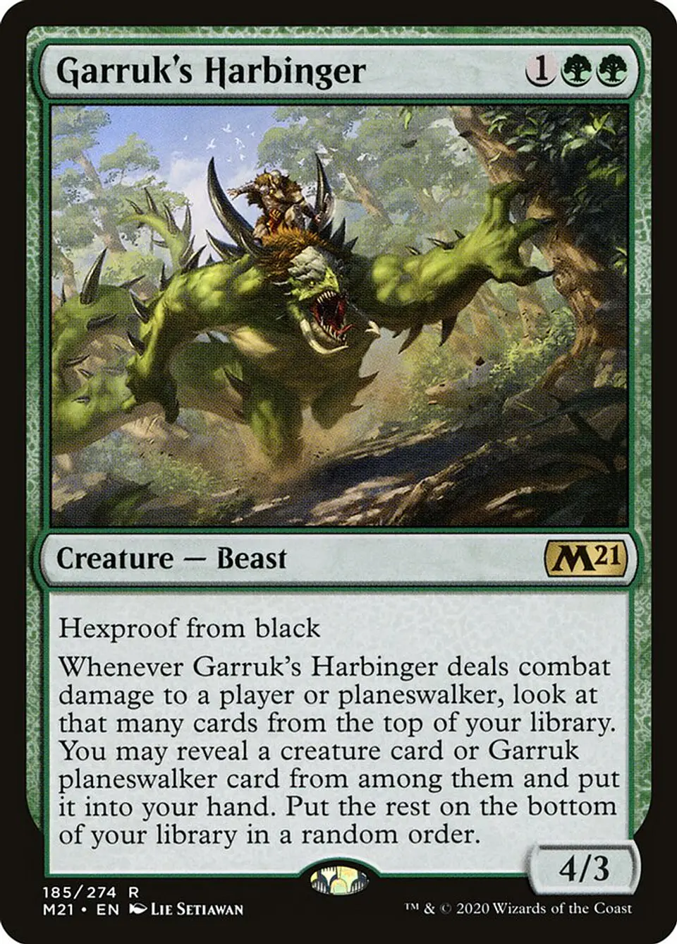 Garruk's Harbinger | Inglés | EX | M21 1