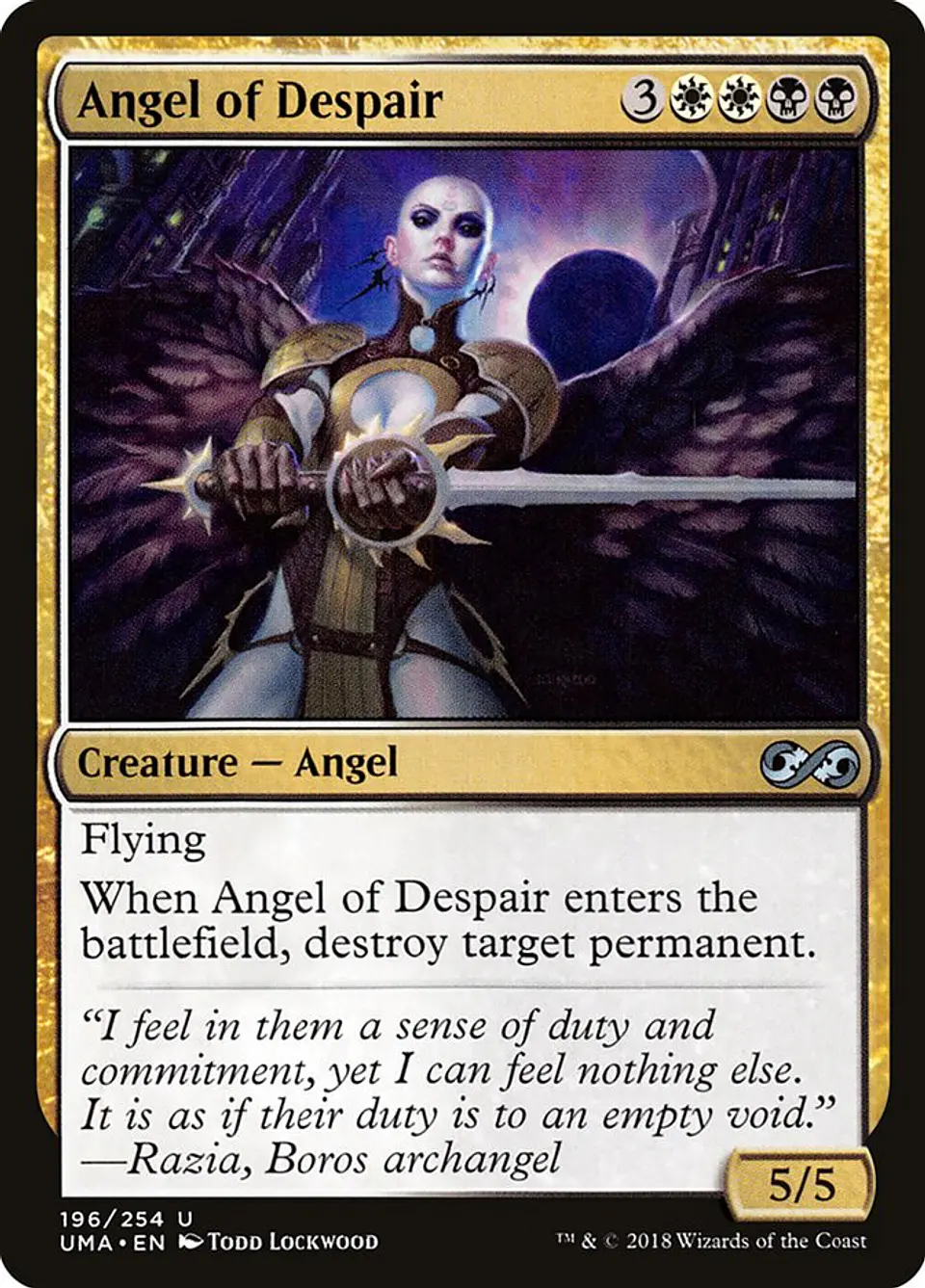 Angel of Despair | Inglés | EX | UMA 1