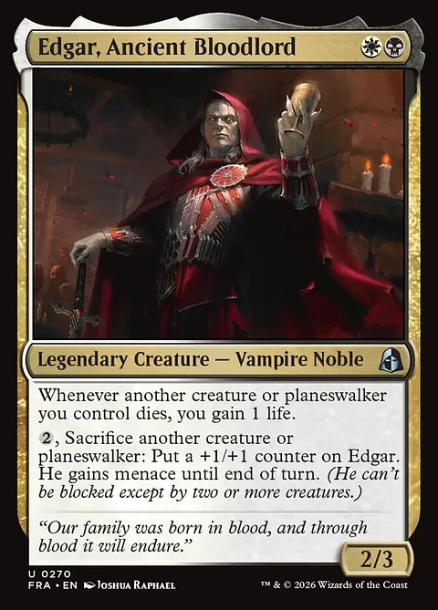 Edgar, Ancient Bloodlord | Inglés | NM | FRA