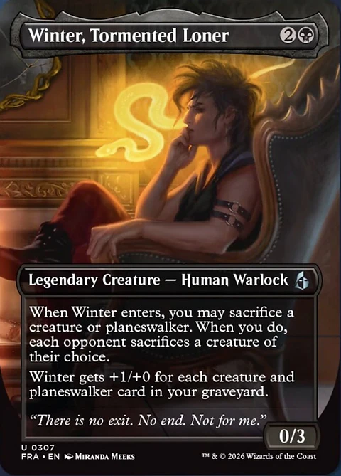 Winter, Tormented Loner (Borderless) | Inglés | NM | FRA