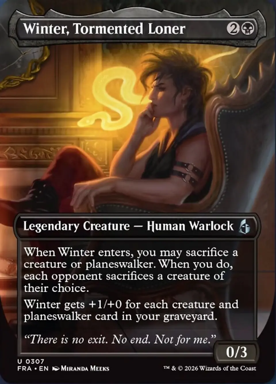 Winter, Tormented Loner (Borderless) | Inglés | NM | FRA 1