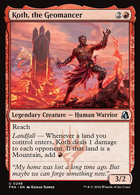 Koth, the Geomancer | Inglés | NM | FRA