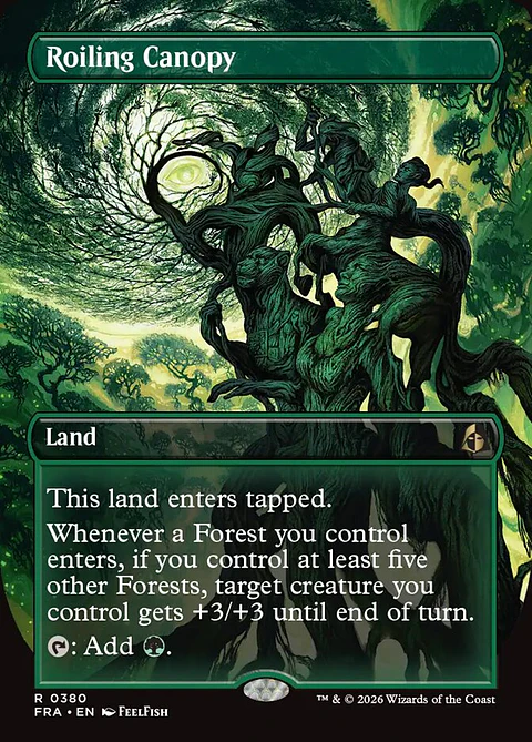 Roiling Canopy (Borderless foil) | Inglés | NM | FRA