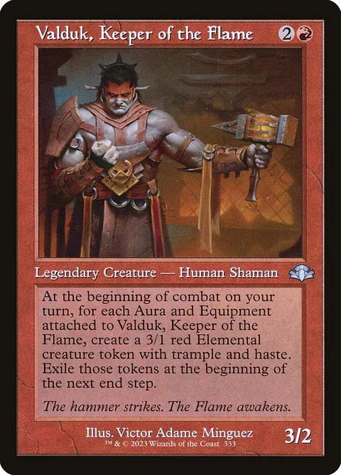 Valduk, Keeper of the Flame (Retro Frame foil) | Inglés | NM | DMR