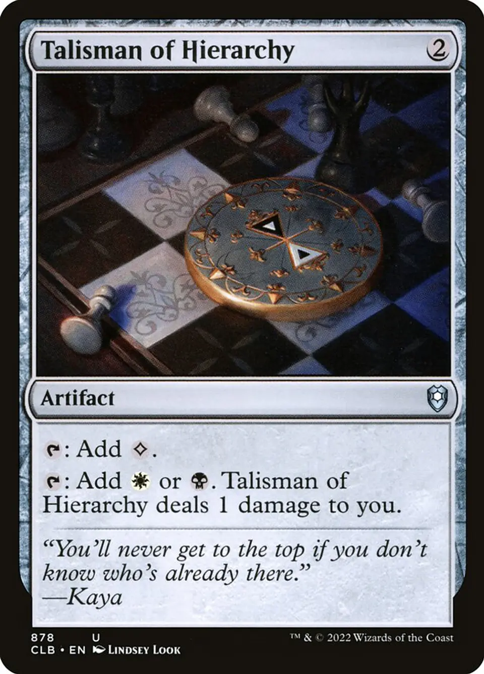 Talisman of Hierarchy | Inglés | NM | CLB 1