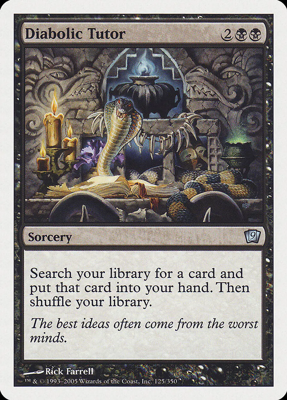 Diabolic Tutor | Inglés | NM | 9ED 1