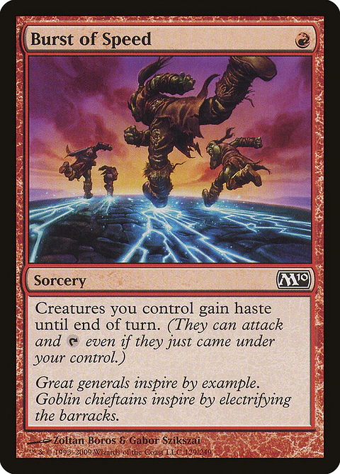 Burst of Speed | Inglés | NM | M10