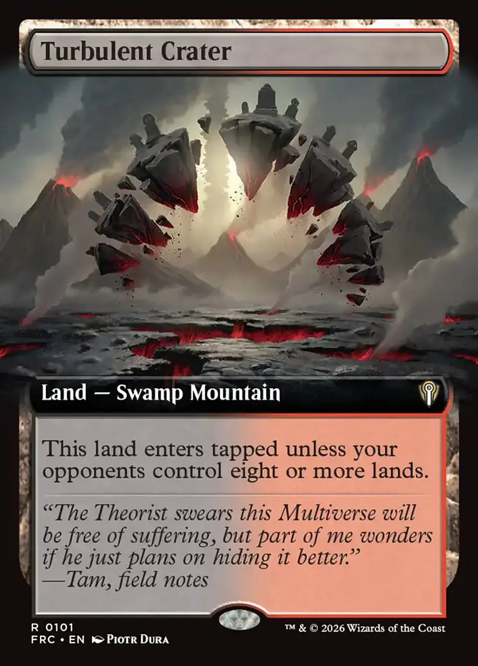 Turbulent Crater (Extended Art) | Inglés | NM | FRC 1