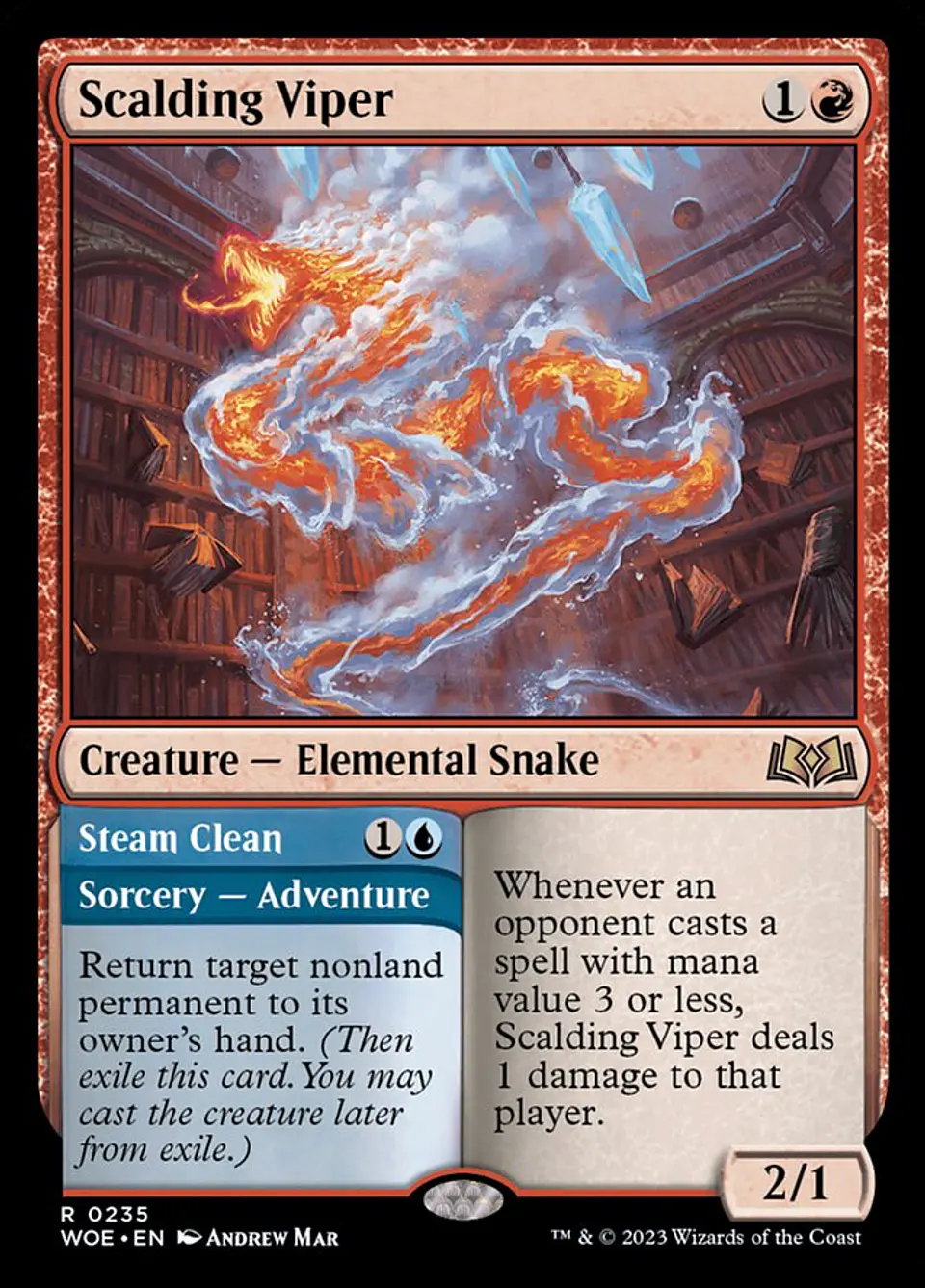 Scalding Viper // Steam Clean | Inglés | NM | WOE 1