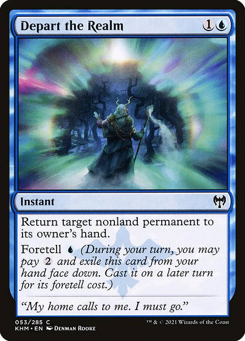 Depart the Realm (foil) | Inglés | NM | KHM