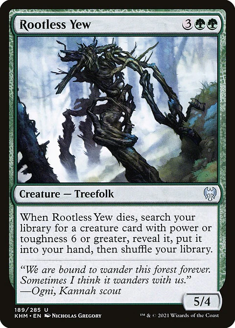 Rootless Yew (foil) | Inglés | NM | KHM