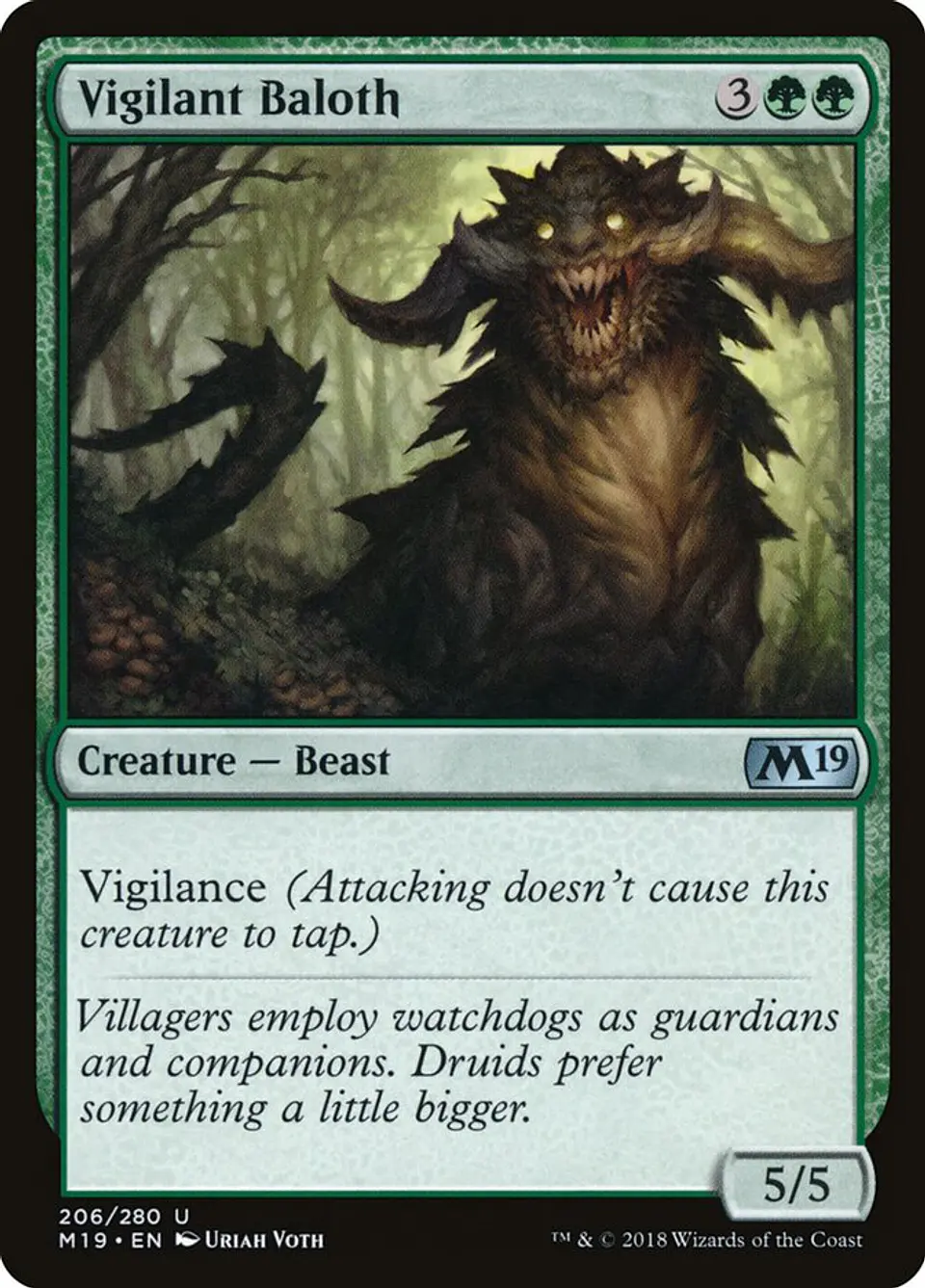 Vigilant Baloth | Inglés | EX | M19 1