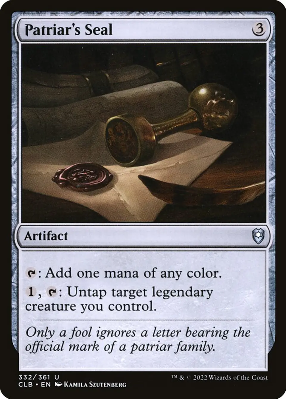 Patriar's Seal | Español | NM | CLB 1