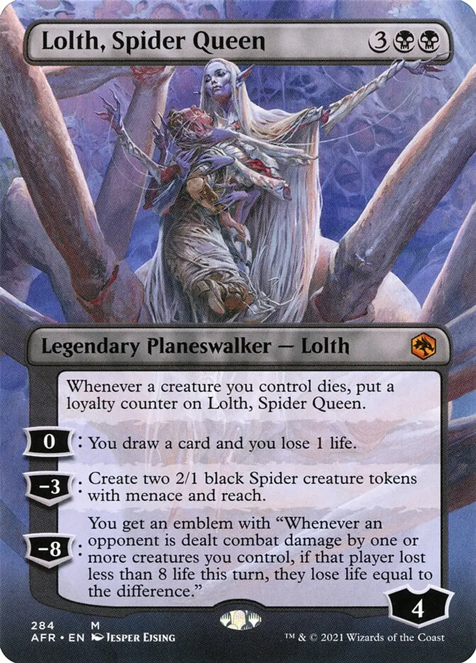Lolth, Spider Queen (Borderless) | Español | NM | AFR 1