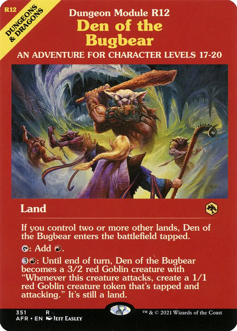 Den of the Bugbear (Showcase) | Español | NM | AFR 1