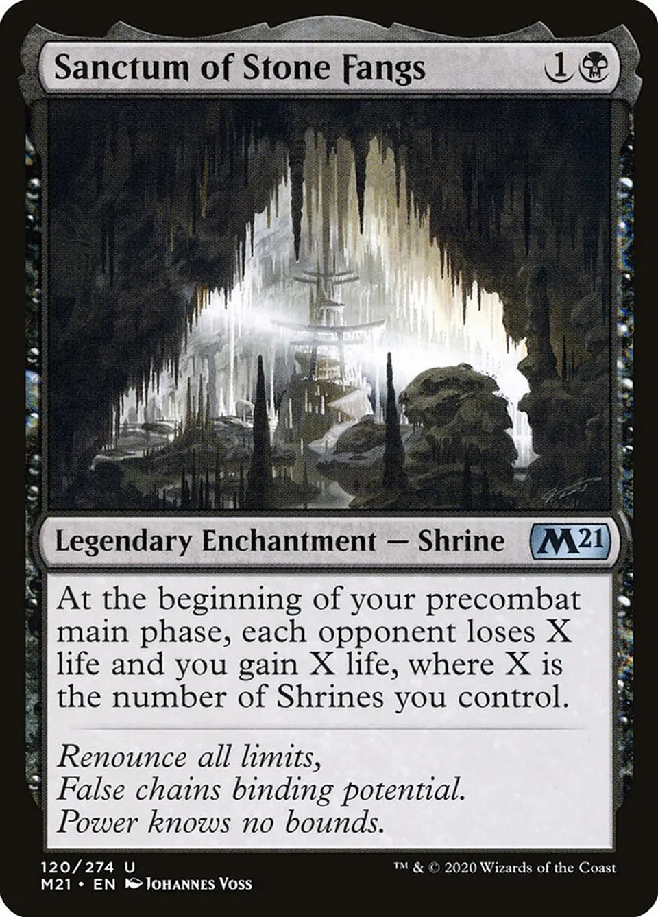 Sanctum of Stone Fangs (foil) | Español | NM | M21 1