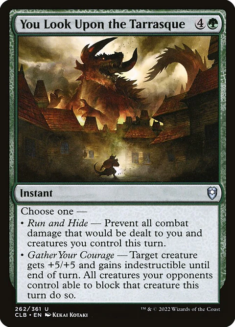 You Look Upon the Tarrasque | Español | NM | CLB