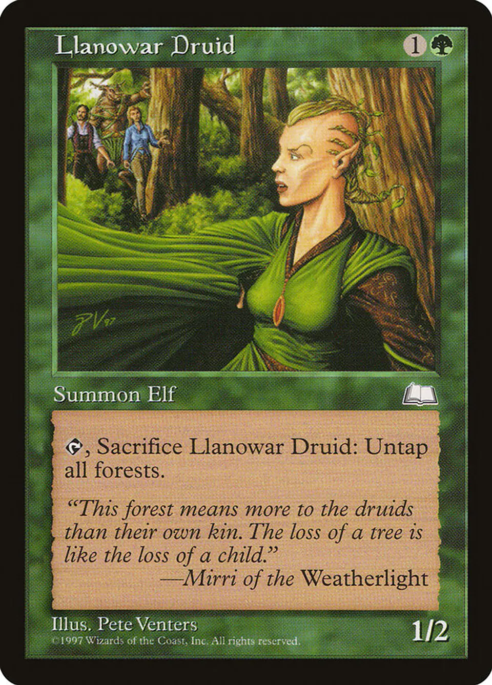 Llanowar Druid (Retro Frame) | Español | HP | WTH 1