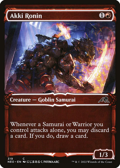 Akki Ronin (Showcase foil) | Español | NM | NEO
