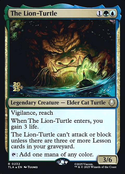 The Lion-Turtle (Launch foil) | Español | NM | PTLA