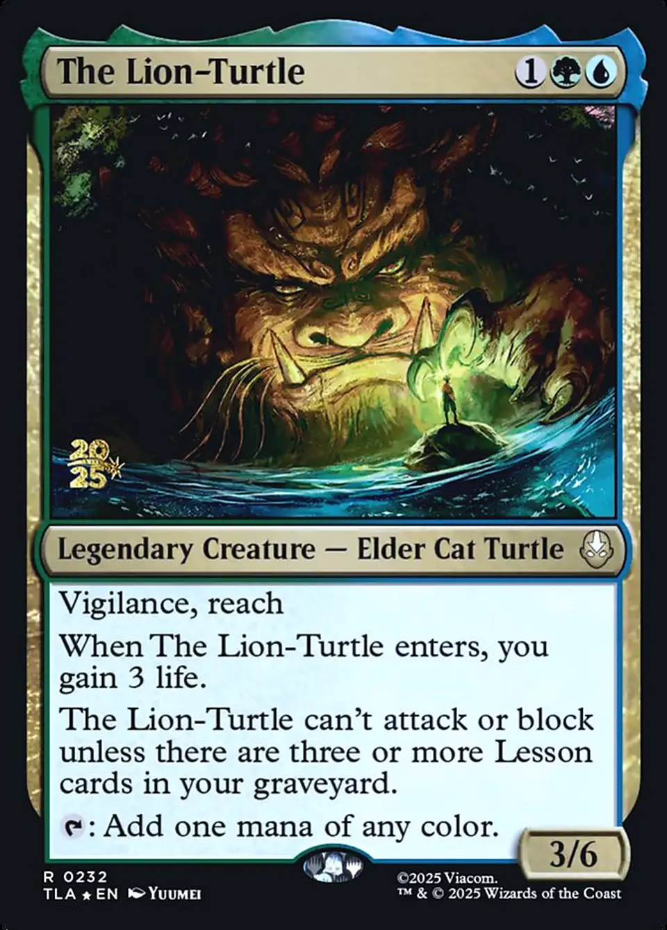 The Lion-Turtle (Launch foil) | Español | NM | PTLA 1