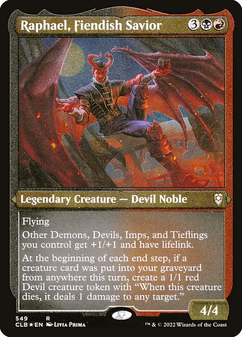 Raphael, Fiendish Savior (Etched) | Español | NM | CLB