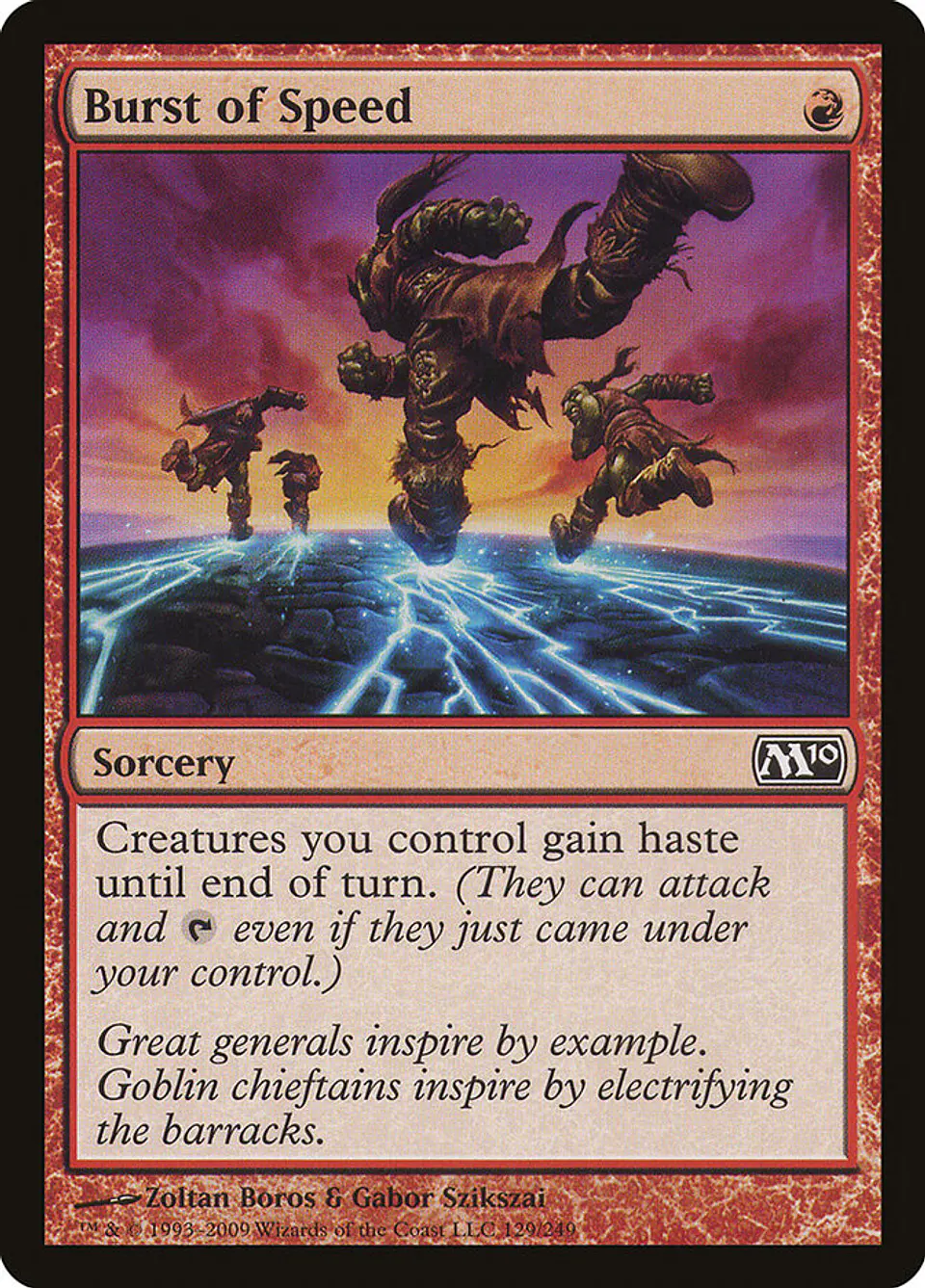 Burst of Speed | Español | NM | M10 1